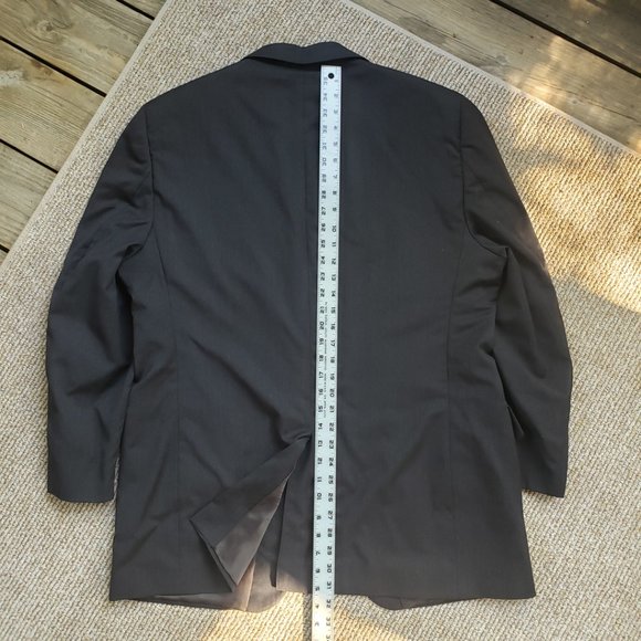 JoS A Bank Signature Collection Wool Blazer Sport Coat Men's 44R Black - Picture 8 of 11